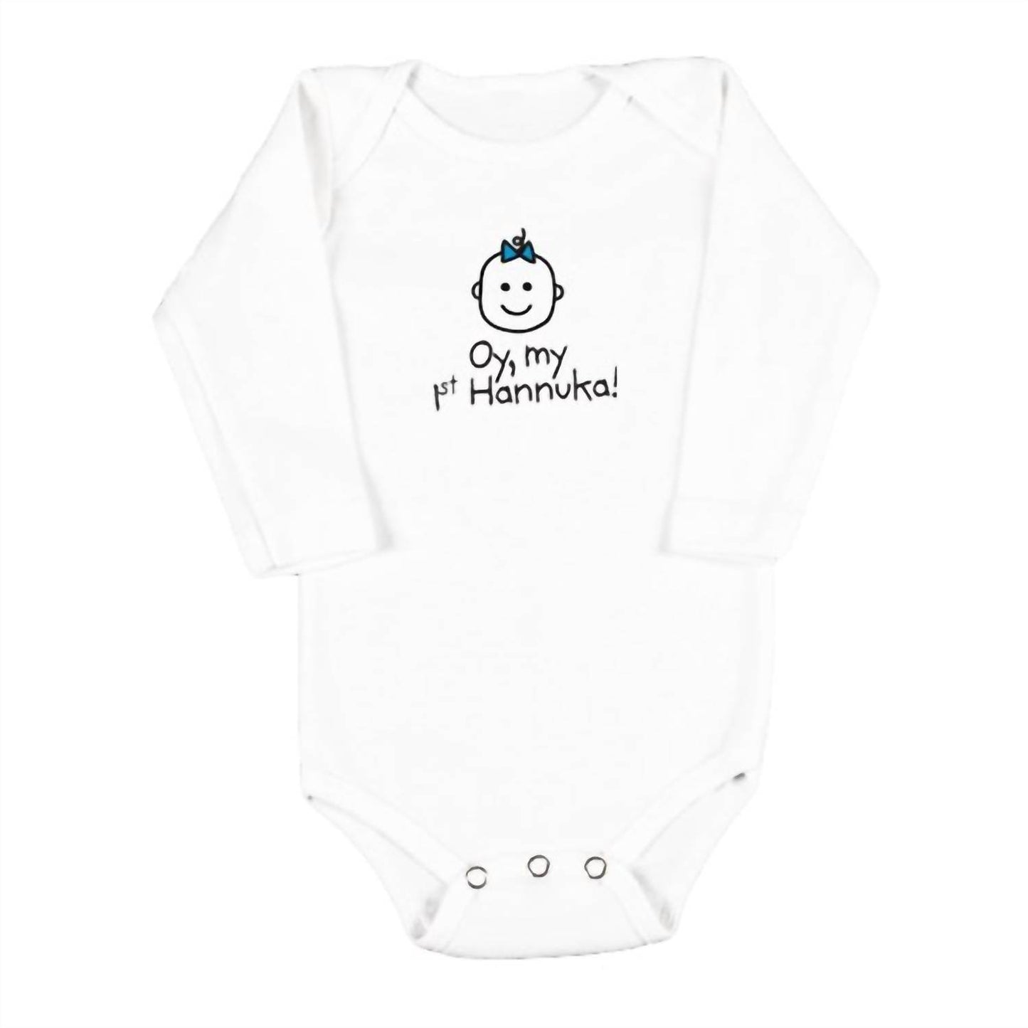 HelloEveryWear - Baby Girls Oy, My 1st Hannuka Onesie - Rack Hunt -