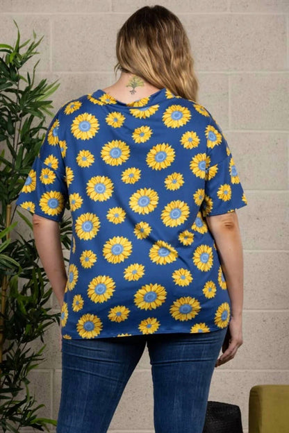 Women's Sunflower Print Tee