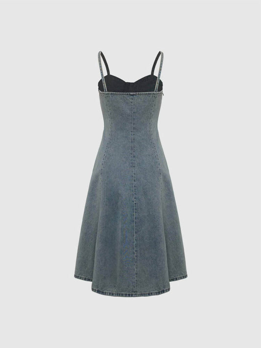 Urban Revivo - Camisole Denim Dress - Rack Hunt