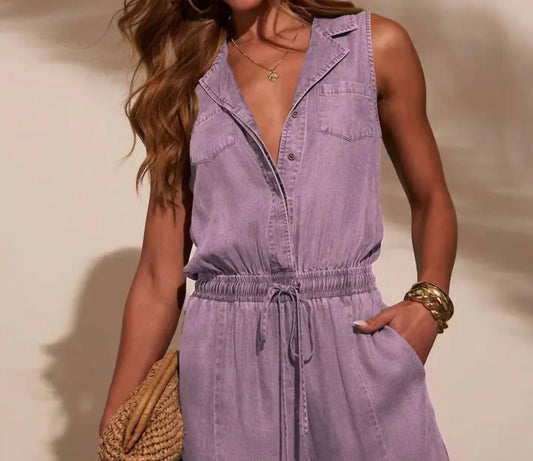 Washed Denim Jumpsuit
