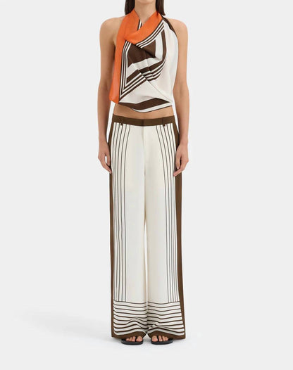 Destino Print Scarf Top