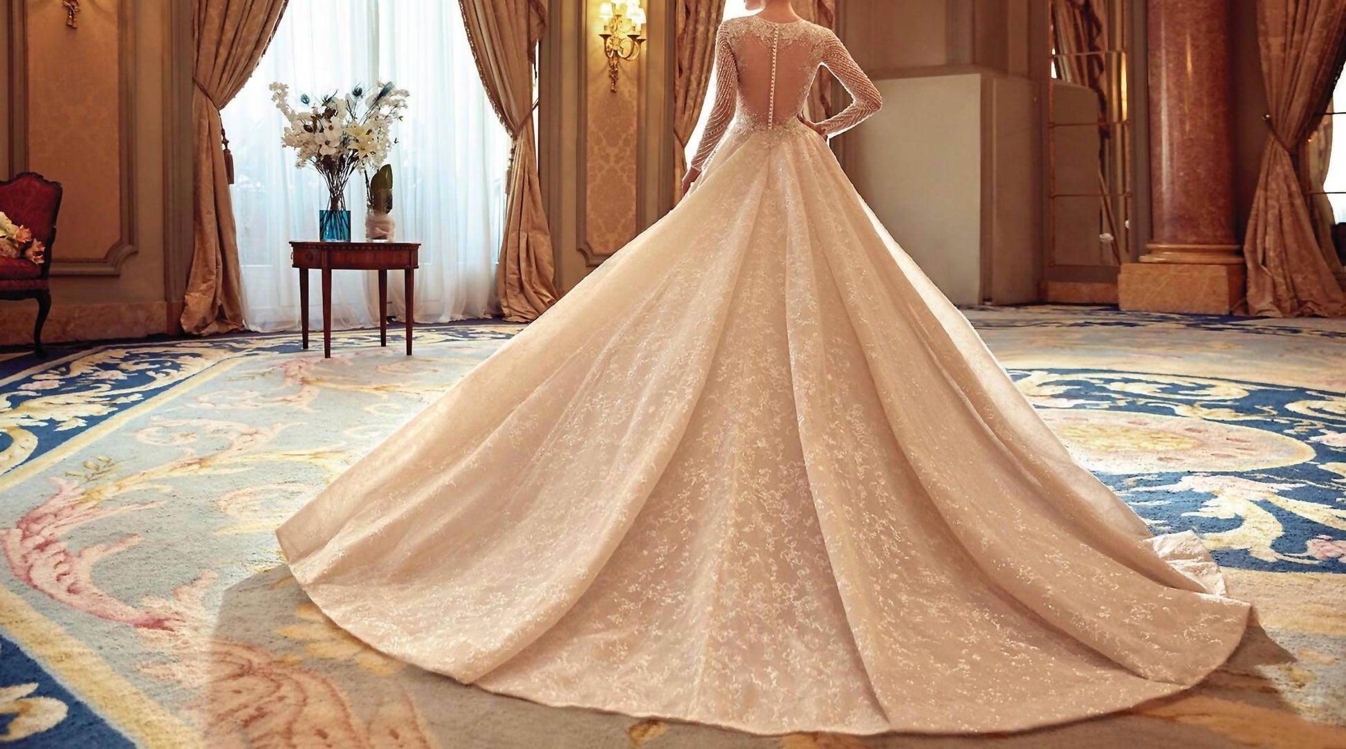 Demetrios - Karmen Beaded Tulle Gown - Rack Hunt -