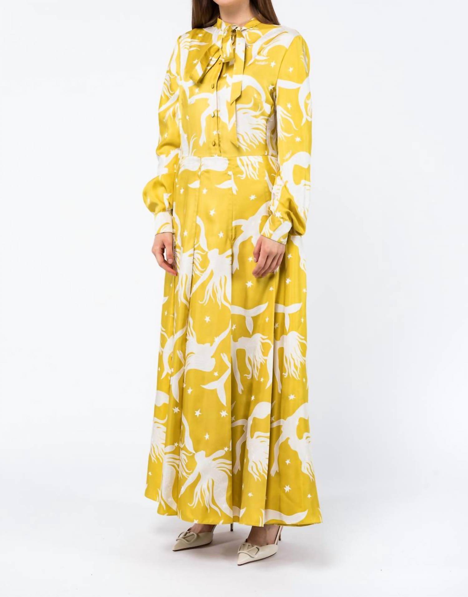 Valentino - Printed Silk Twill Dress - Rack Hunt