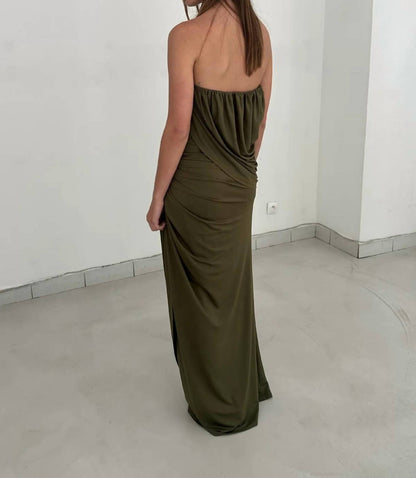 Selvi Draped Maxi Dress