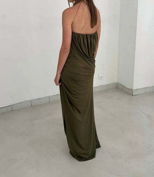 Selvi Draped Maxi Dress