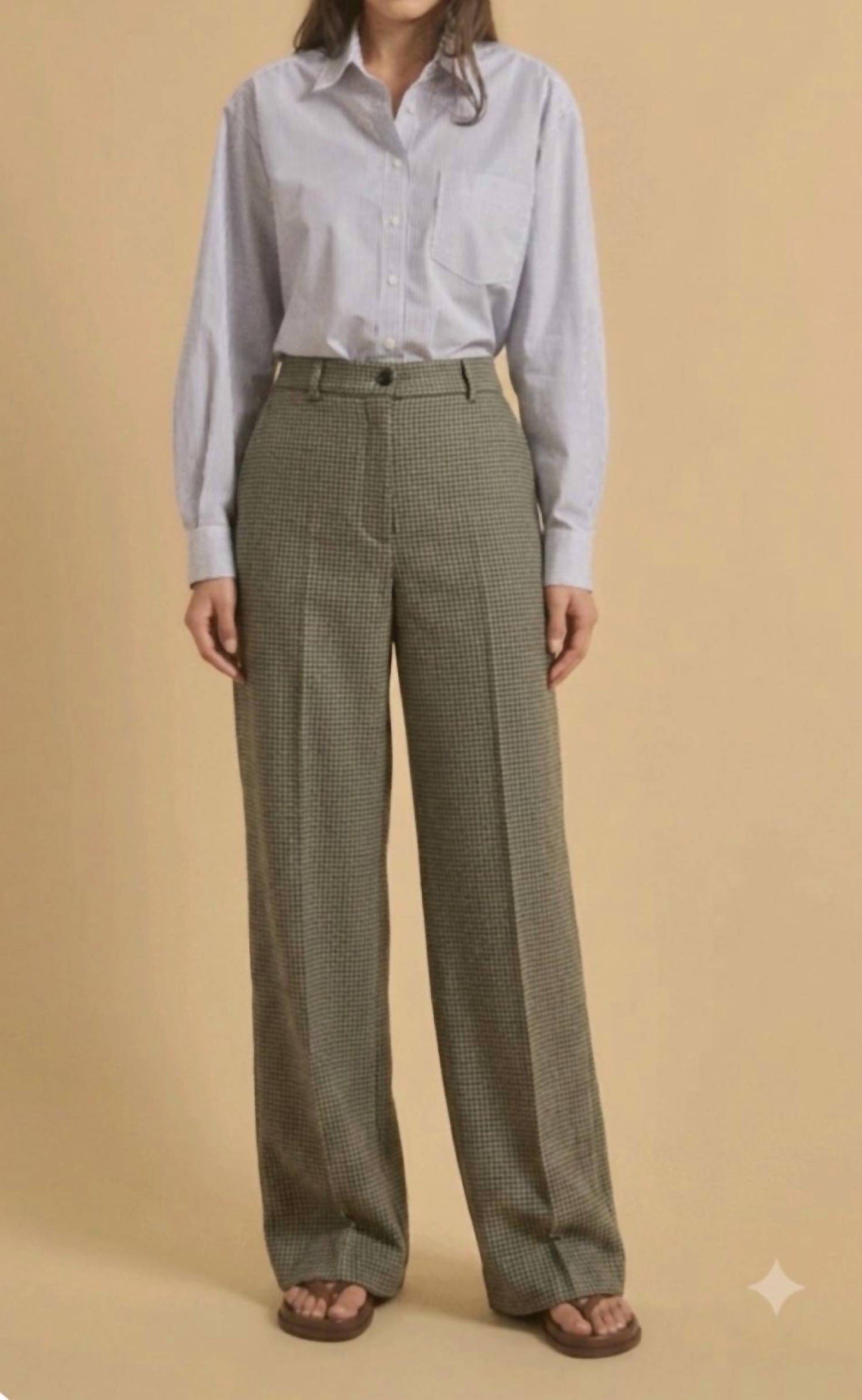 Pomito High Waisted Wide Leg Trouser