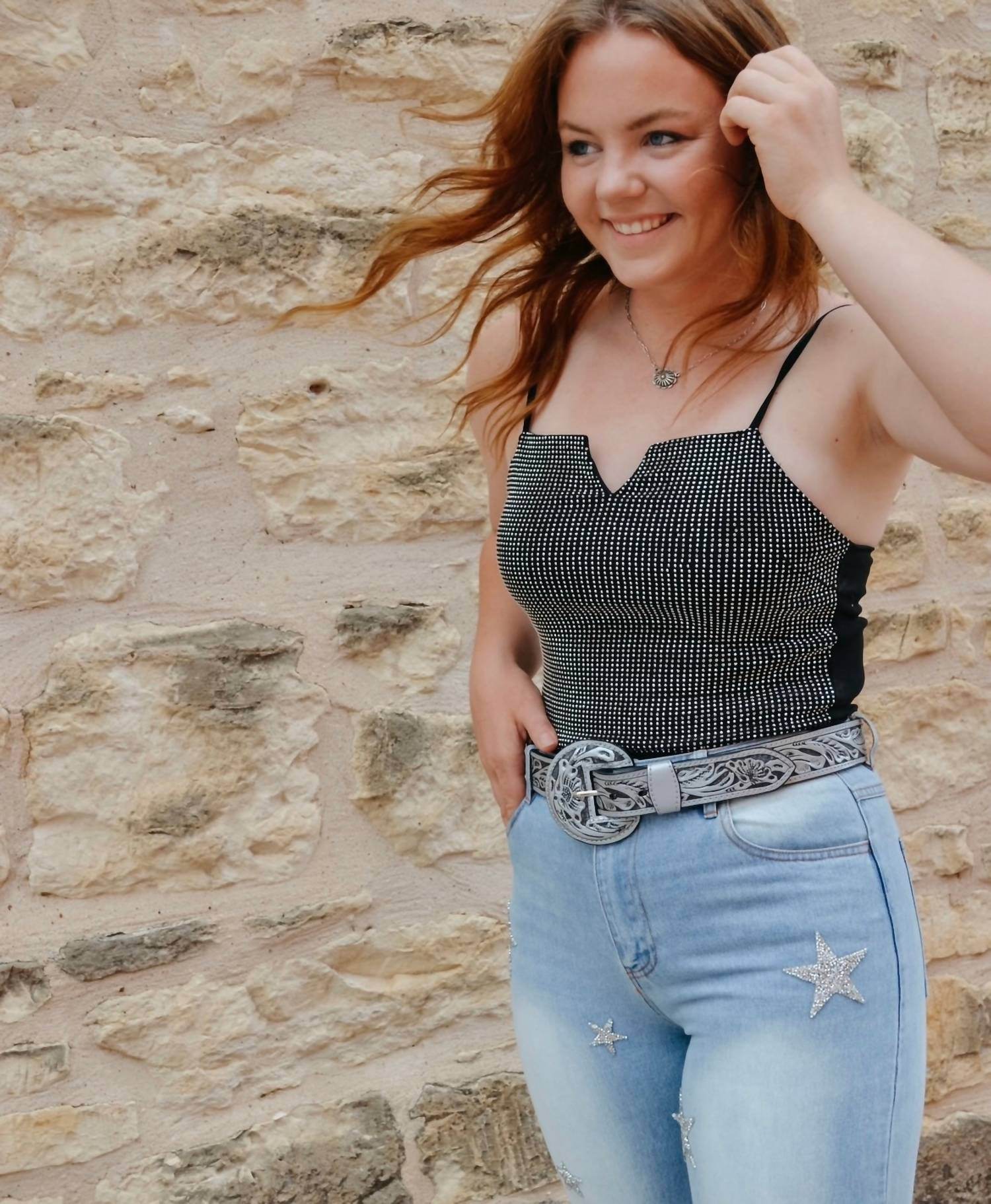 Cowgirl Vogue - Tulsa Embellished Bodysuit - Rack Hunt -