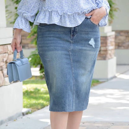 Havana Distressed Skirt