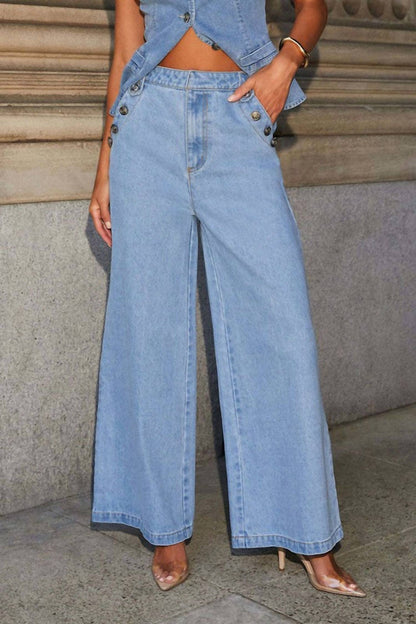 Gwen Denim Vest & Jeans Separates