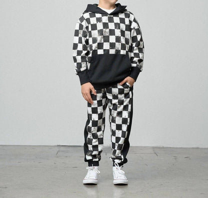 Kid's Checkered Hoodie
