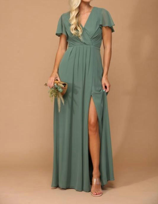V-neck Maxi Dress
