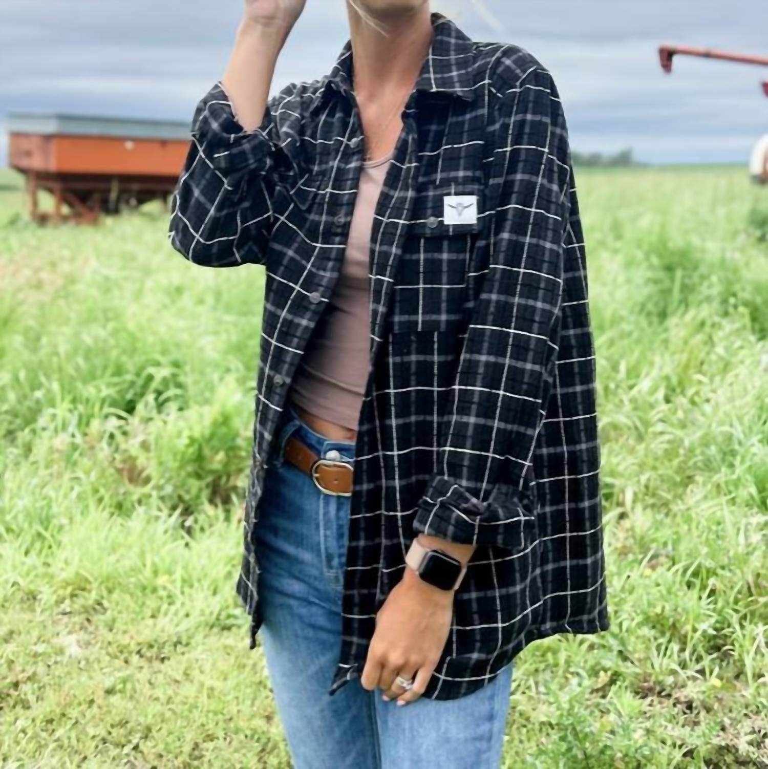 American Farm Company - Plaid Flannel Afc Shacket - Rack Hunt -