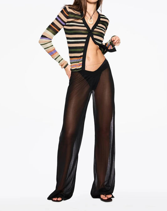 Sheer Palazzo Pants