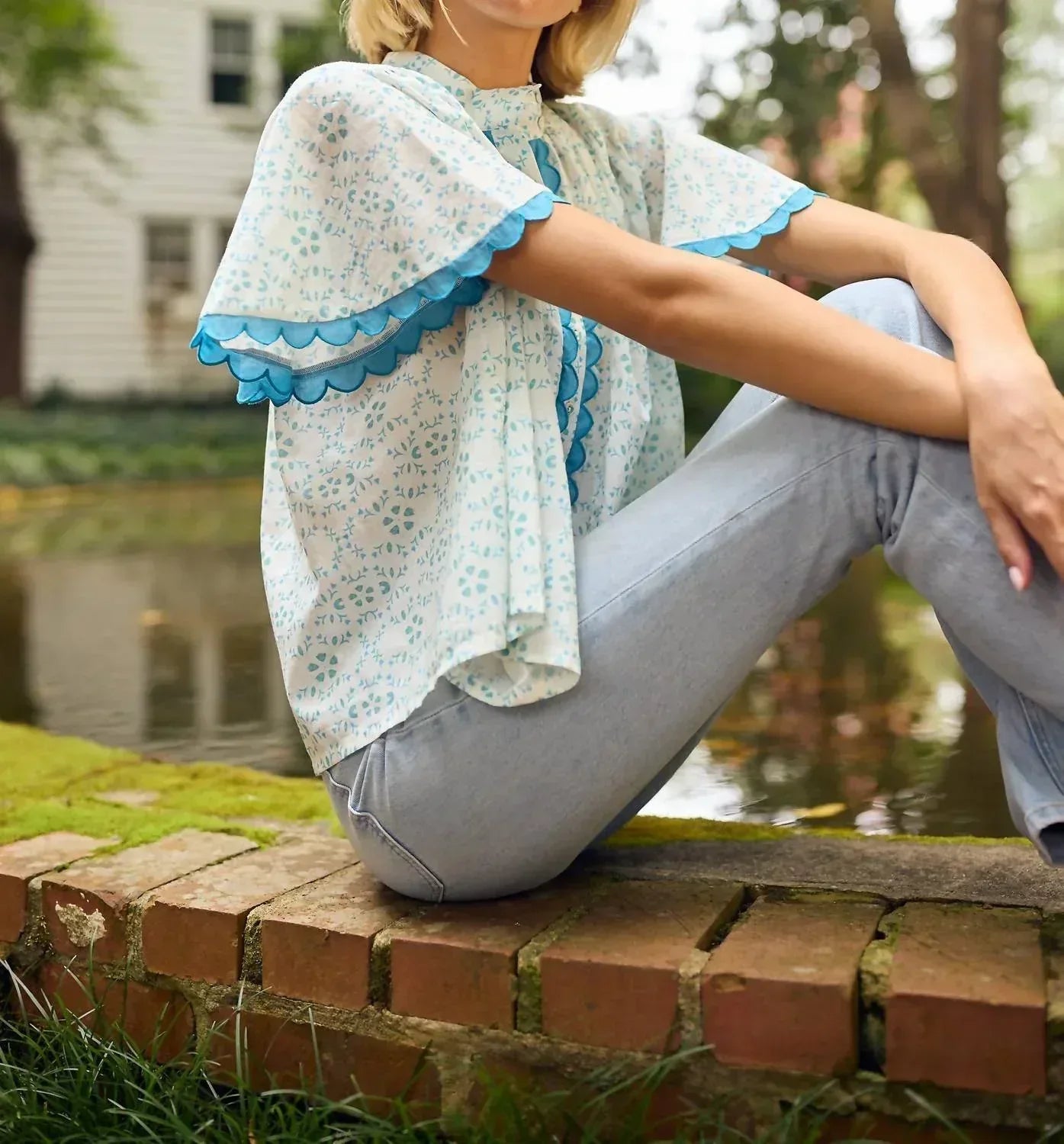 BROOKS AVENUE - Parham Button Front Blouse - Rack Hunt