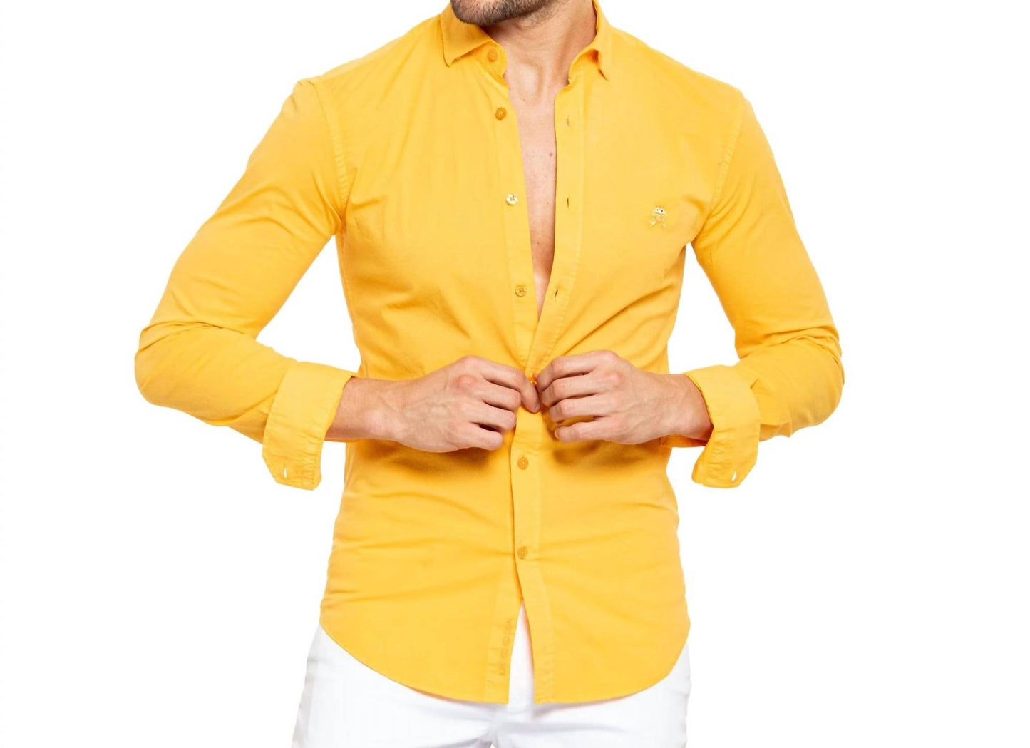 Frog Stretch Button Down Shirt