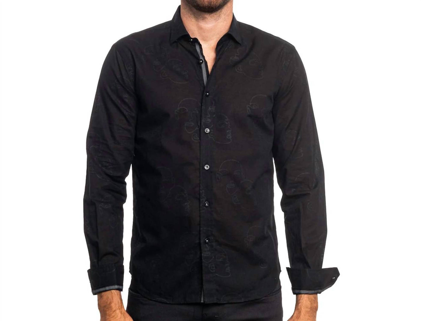 Faces Button Down Shirt