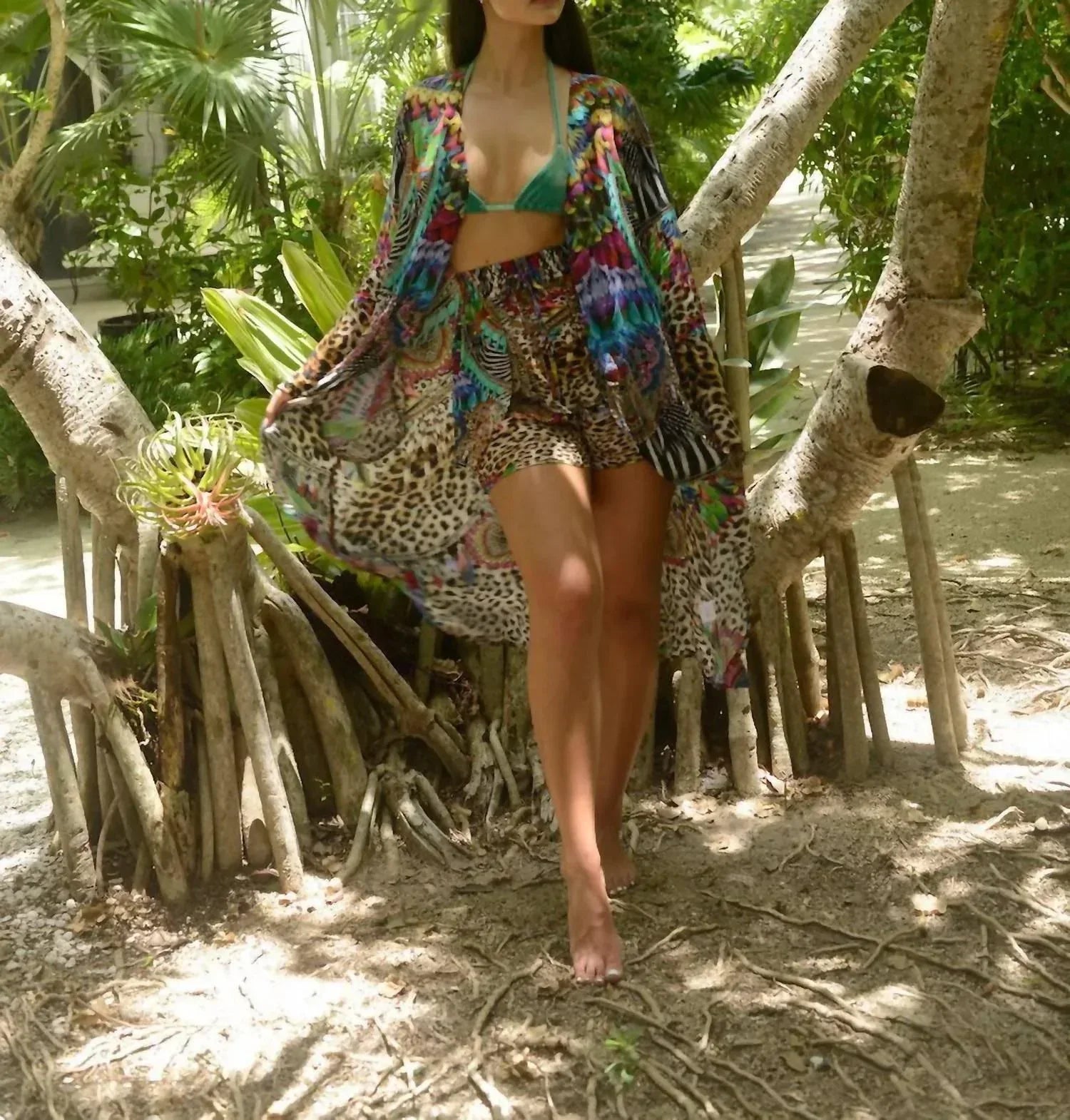 Aisha - Feather Leopard Shorts - Rack Hunt