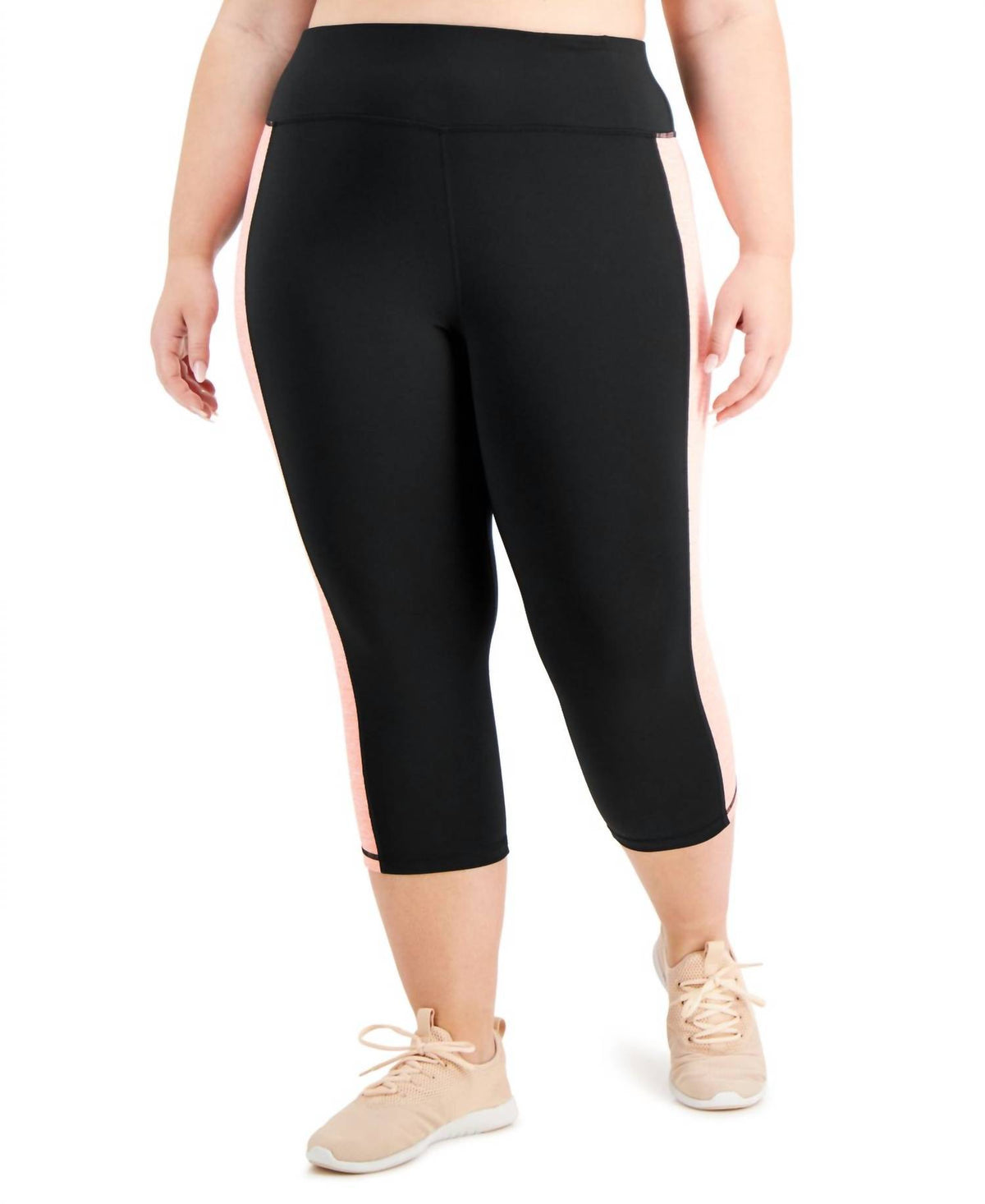 Women's Colorblock Capri Leggings - Plus