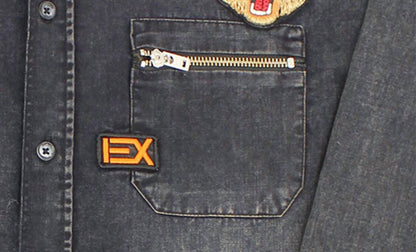 Grizzly Bear Denim Button Down Shirt