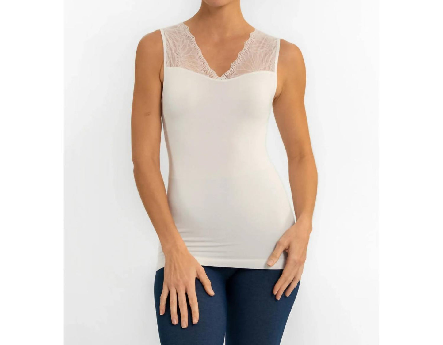 Reversable Lace Inset Top