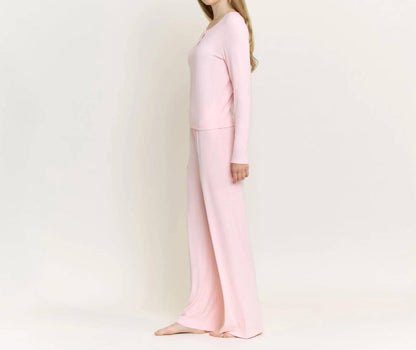 Blissful Long Henley Set