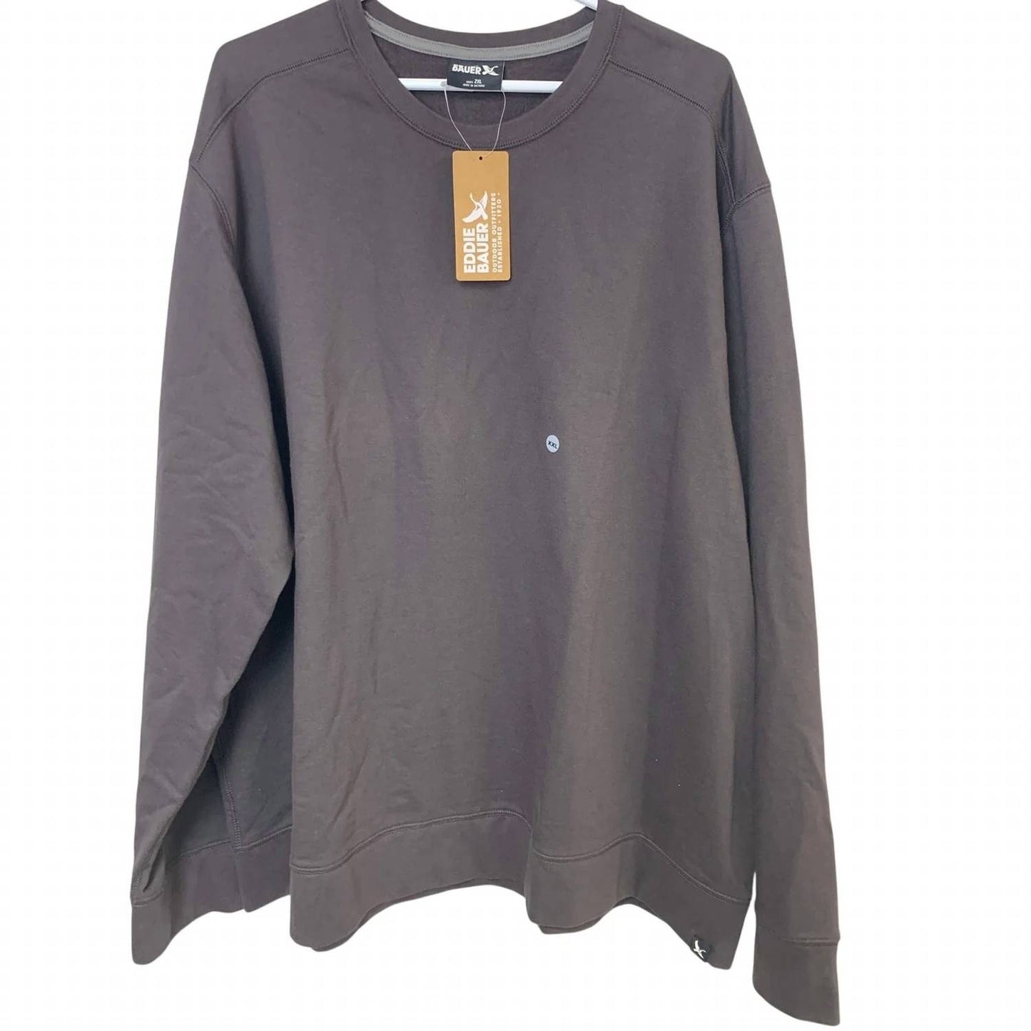 Men's Camp Fleece Crewneck Pullover Sweatshirt - Plus