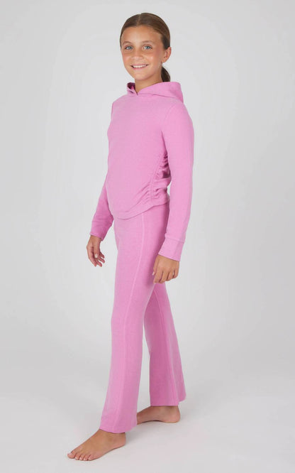 Girl's Hoodie And Flare Pant Set