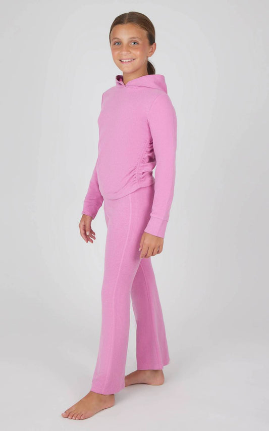 Girl's Hoodie And Flare Pant Set
