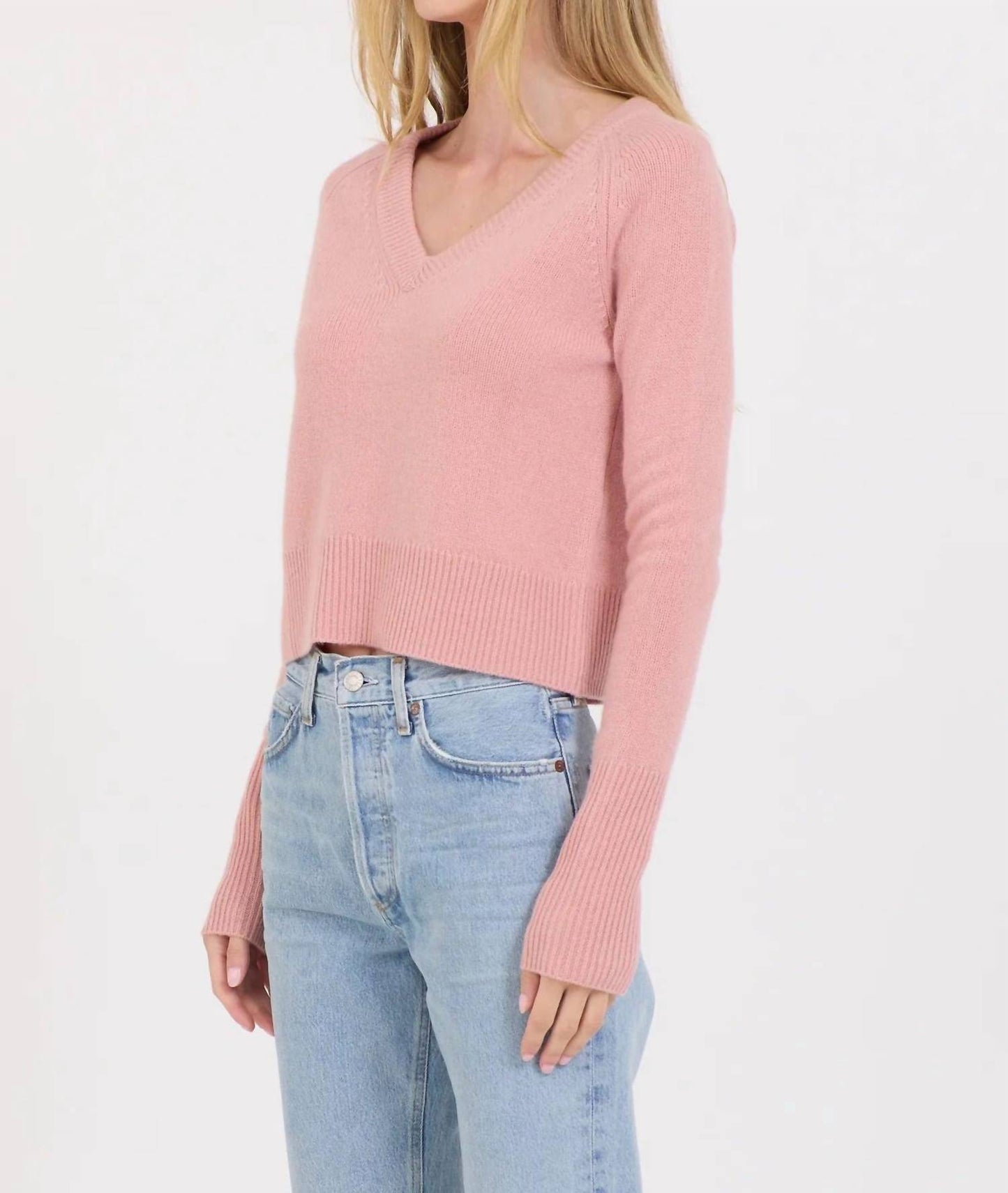 Blakely Cashmere V-neck Top
