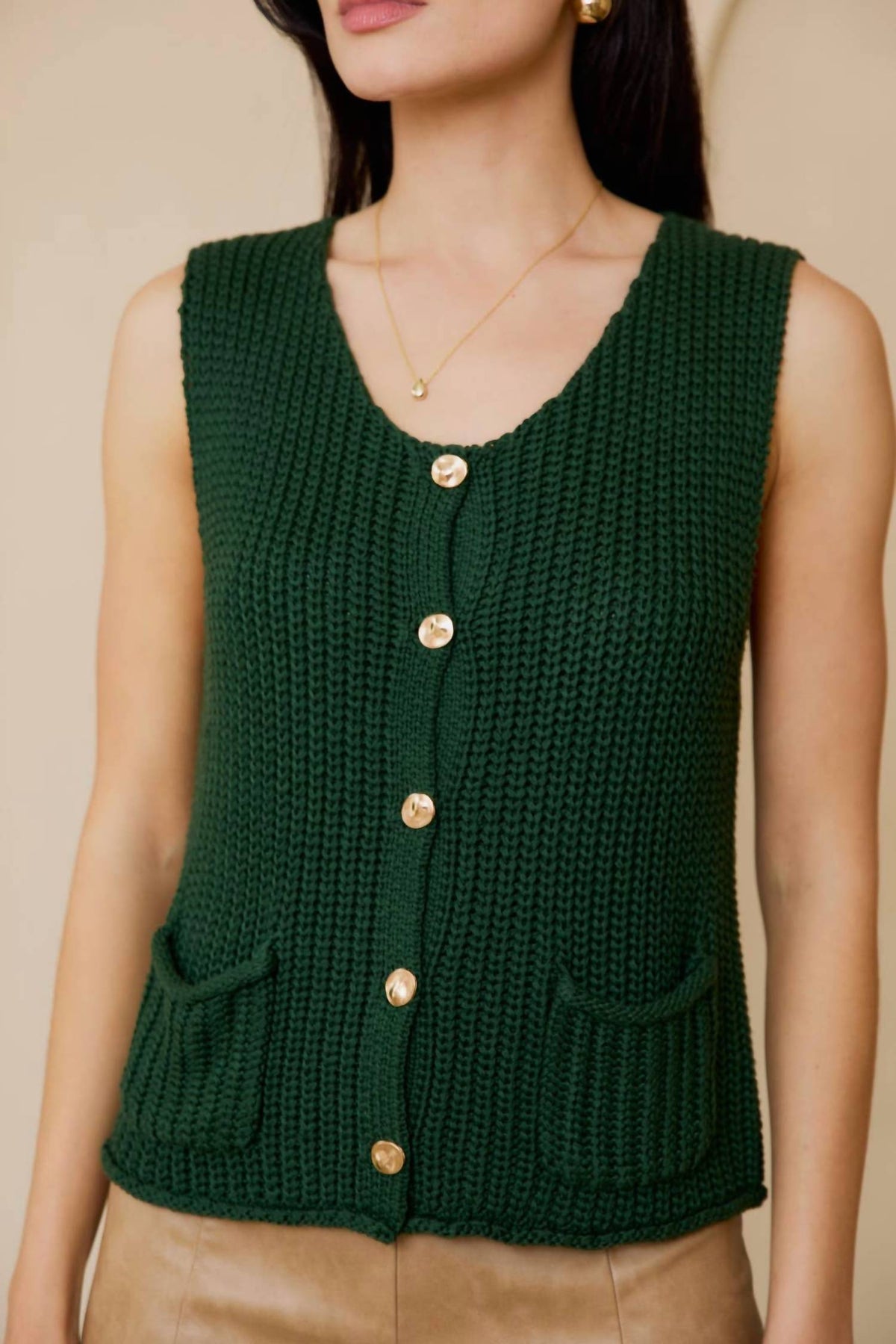 Marguerite Chunky Sweater Vest