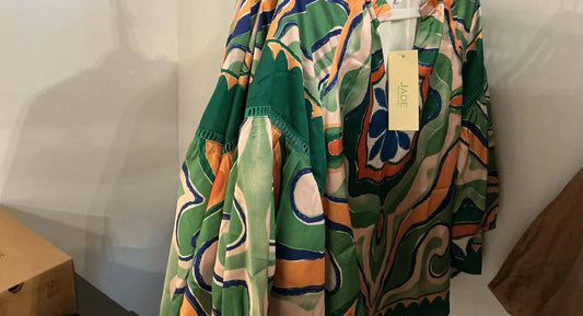 Moroccan Tile Peasant Top