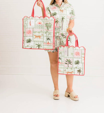 Palm Postal Quilted Regular Tote