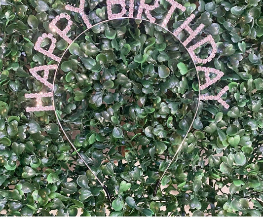 Pearl and Rox - Happy Birthday Crystal Rhinestone Headband - Rack Hunt -