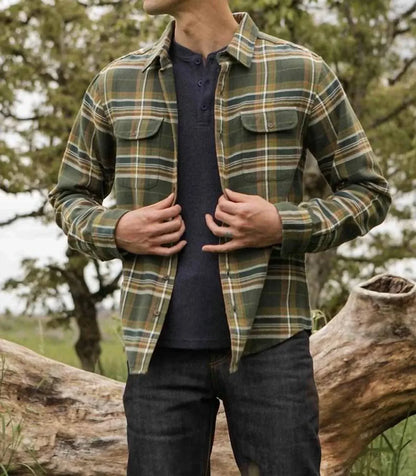 Bridge & Burn - Cole Slim Fit Brushed Cotton Shirt - Rack Hunt