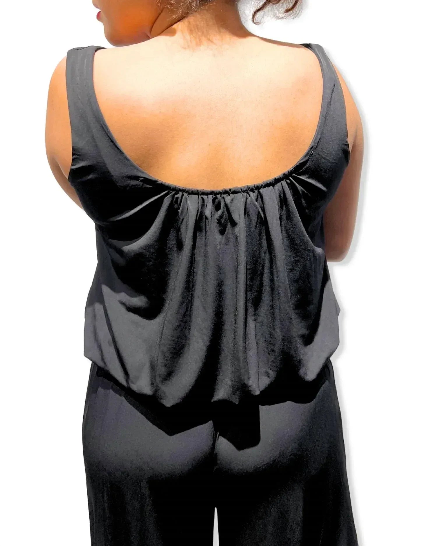 Alyssa Thomas - Scoop Neck Tank Jumpsuit - Rack Hunt