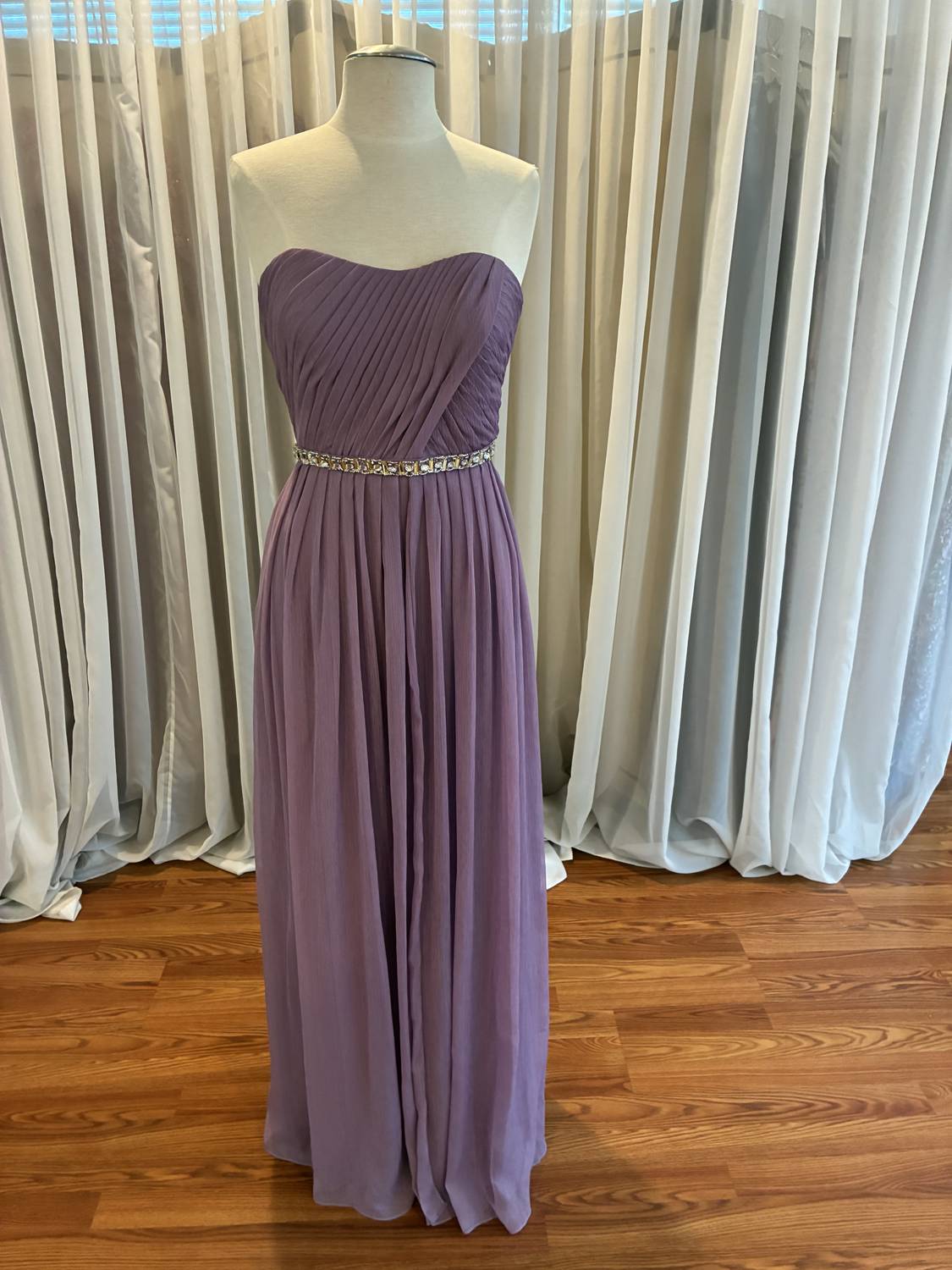 Women's Strapless Chiffon Bridesmaid Dress