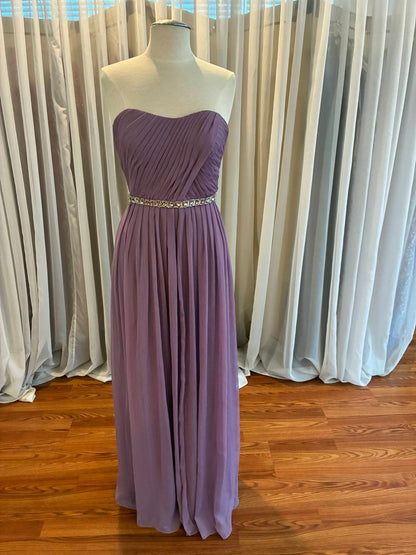 Women's Strapless Chiffon Bridesmaid Dress