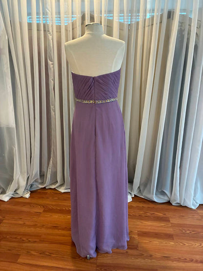 Women's Strapless Chiffon Bridesmaid Dress