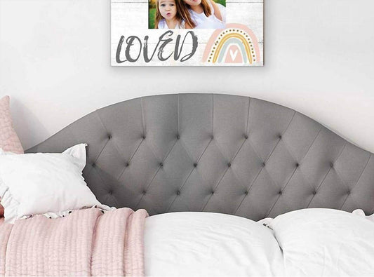 Kindred Hearts - You are Loved Rainbow Weathered Slat Photo Frame - Rack Hunt -