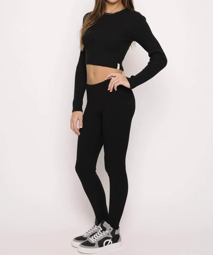 Kaveah - Girls' Ribbed Long Sleeve Cropped Tee - Rack Hunt