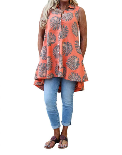 Nu-Look - Palm Leaf High Low Top - Rack Hunt