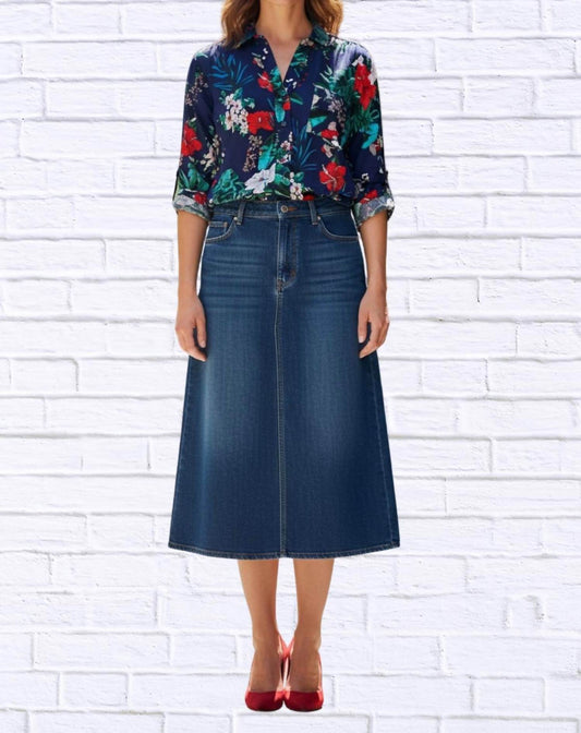 Diva USA - Tropical Floral Viscose Button-up Shirt - Rack Hunt -