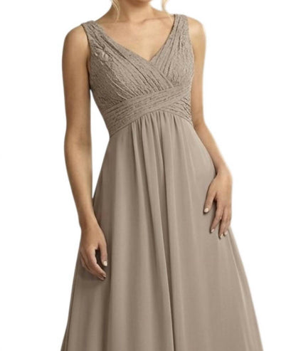 V Neck Sleeveless Maxi Dress