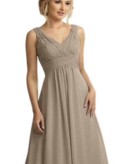 V Neck Sleeveless Maxi Dress