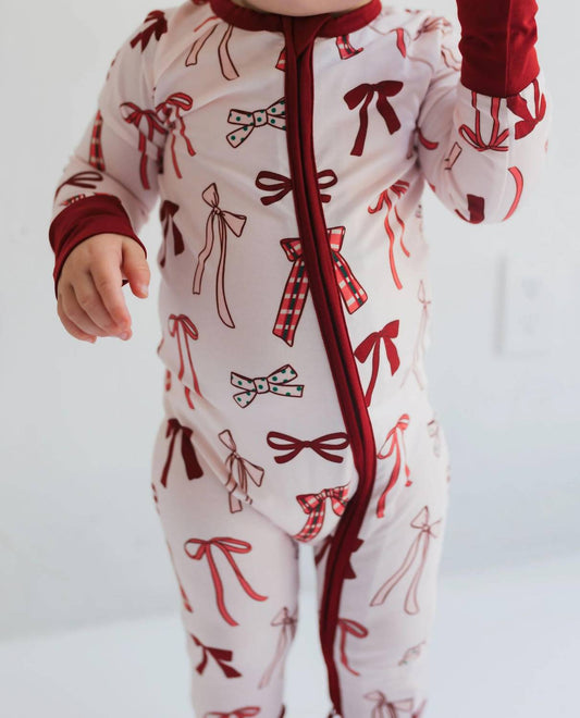 Boys Merry Little Bows Zipper Romper