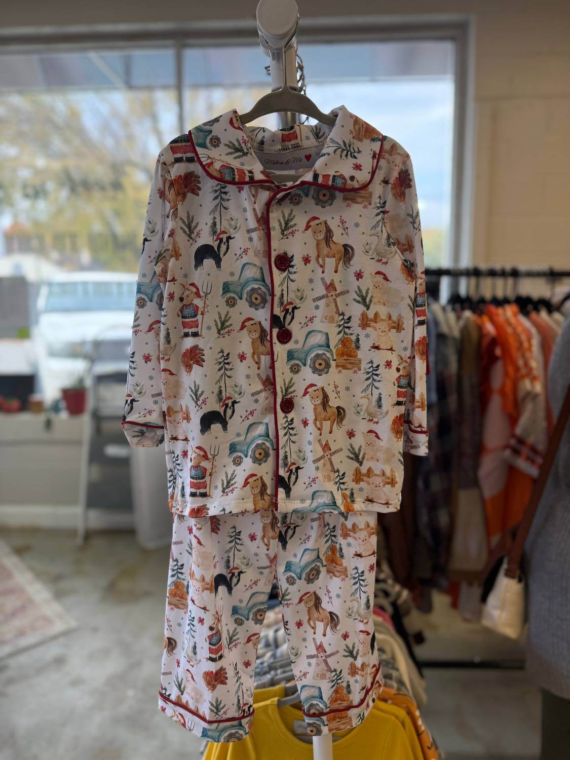 Melina & Me - Boys Christmas On The Farm 2 Piece Set - Rack Hunt -