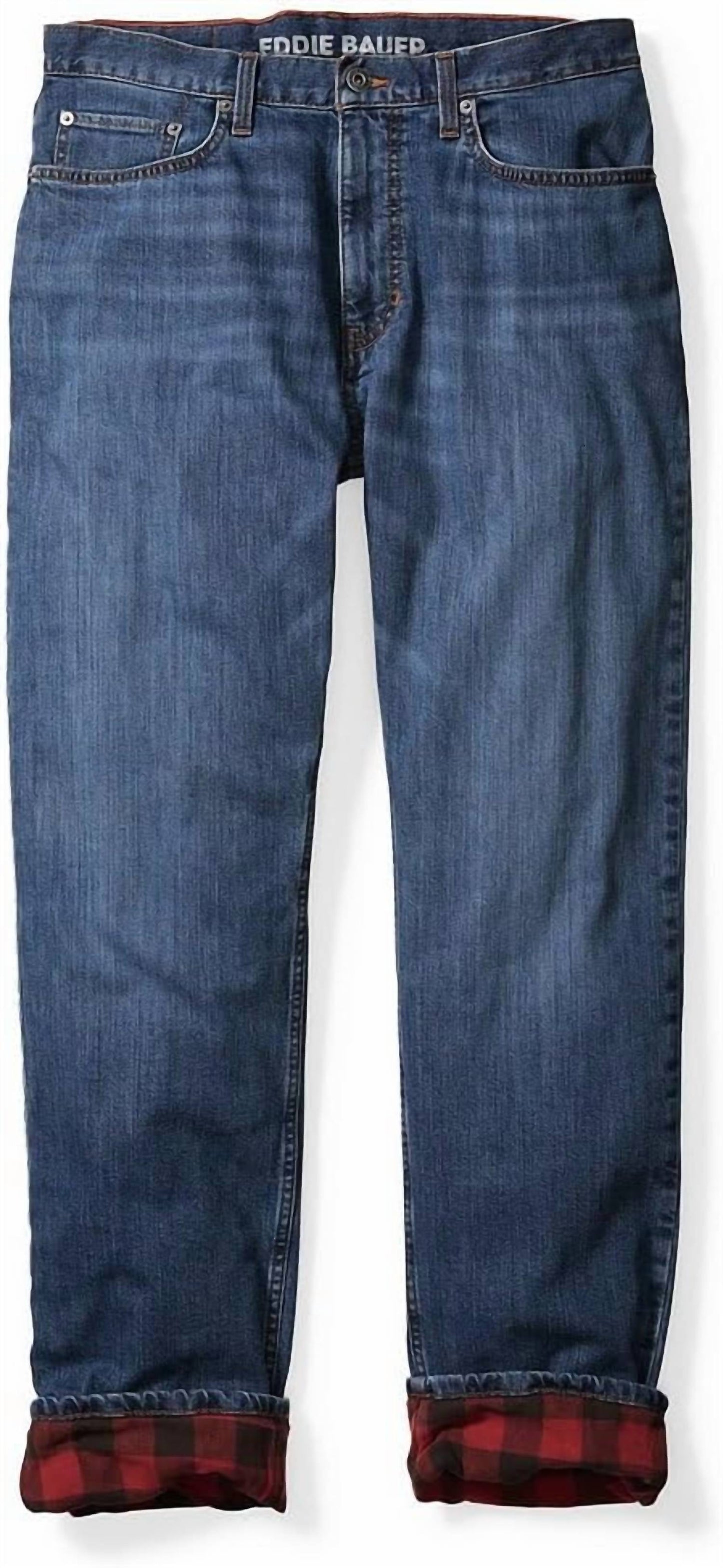 H2low Flex Flannel Lined Straight Leg Jeans