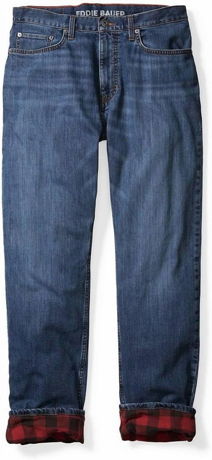 H2low Flex Flannel Lined Straight Leg Jeans