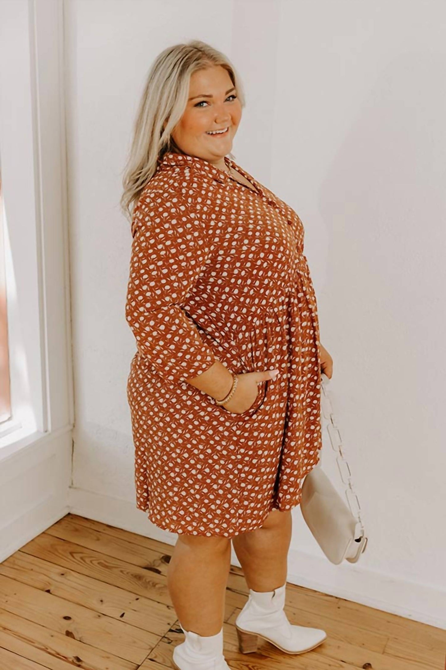 Cherry Mood Tunic Dress - Plus