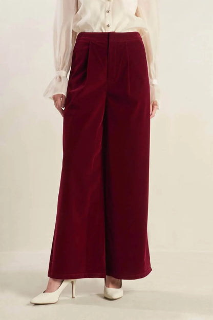 Freemarket - Coy Charm Velvet Wide Leg Pant - Rack Hunt